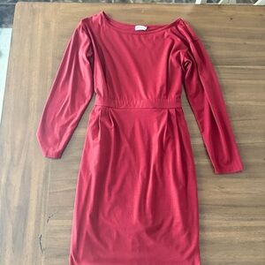 Miselon Deep Red Burgundy Dress - Size Small